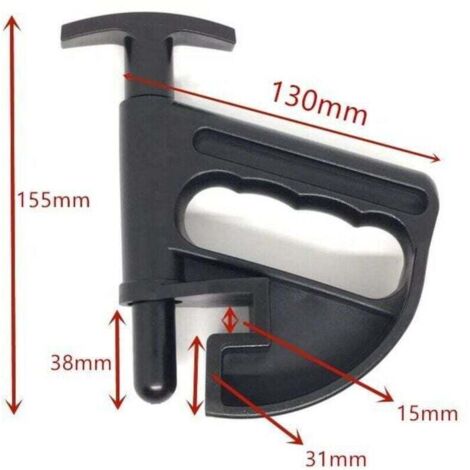 Set da 2 pezzi per smontagomme, morsetto per tallone, leva per