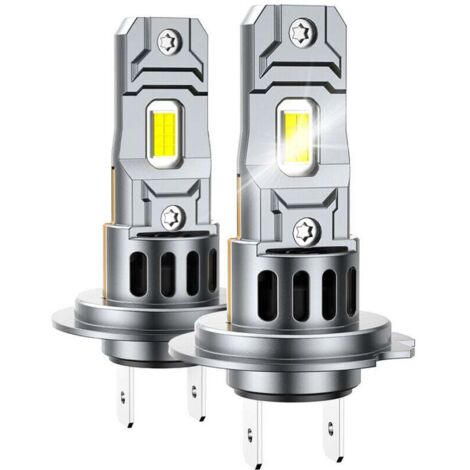 Lampadine per fari auto a LED H7, anabbaglianti e abbaglianti, sostituzione brillante per lampadine alogene H7, design 1:1, plug-n-play