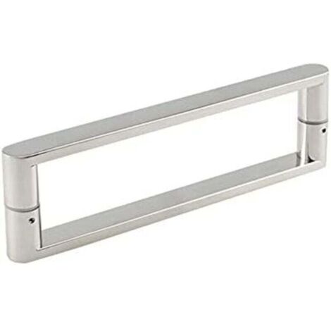 Maniglia per porta doccia, barra di sostegno scorrevole in acciaio inox, pomelli per porte in vetro per bagno, set di ricambio per box doccia (dimensioni: 160 mm)