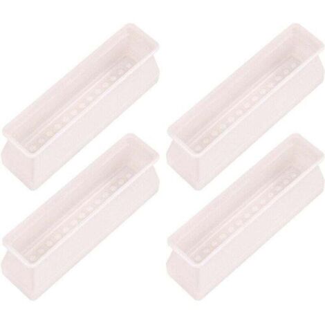 Set di 4 protezioni rettangolari in silicone per gambe di sedie e mobili, protezioni per gambe di tavoli contro i graffi