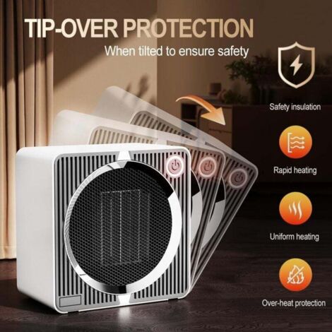 Termoconvettore Elettrico Extralink 2000W - 3 Livelli Di Potenza (750/1250/2000W), Termostato, Silenzioso, Per Interni