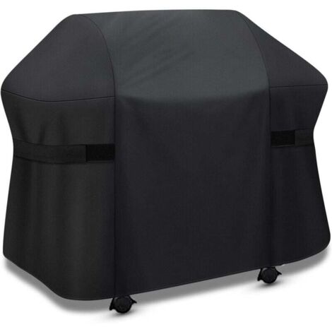 Copertura Per Barbecue Garden Mile | 132x66x109 Cm | Impermeabile Nera | Oxford 600D Anti-UV E Antivento