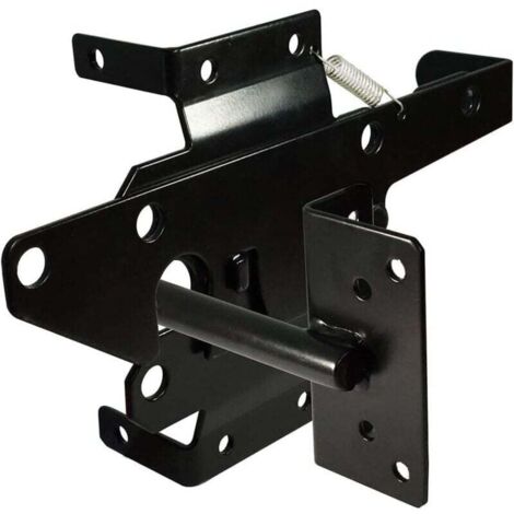 Nylon Plastique PA66 Piscine Clôture Porte Serrure Noir Autobloquant Bois Porte