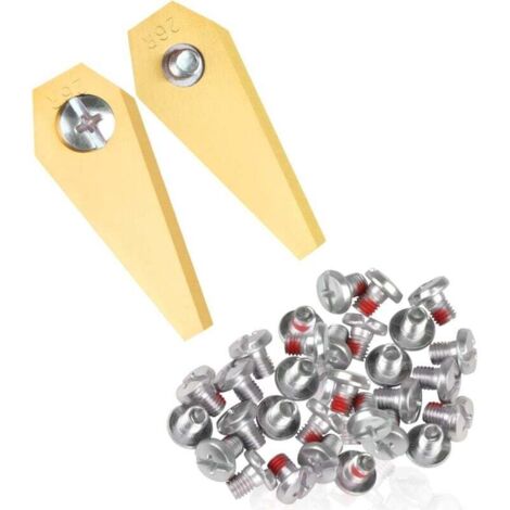 Set Lame Di Ricambio In Titanio Per Robot Tagliaerba Mammotion Luba Yuka – 18/33/48 Pezzi, 2 Fori