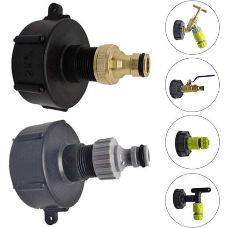 Raccord S60X6 robinet PEHD pour cuve eau 1000 L