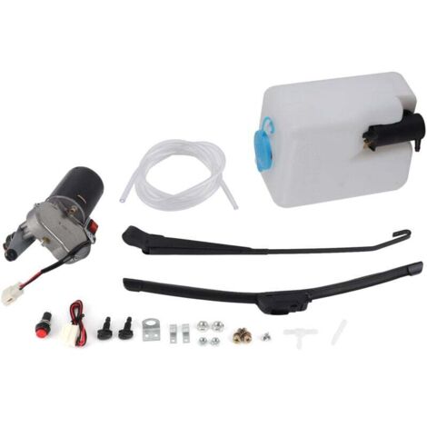 Moteur D'Essuie-Glace Universel 12V Avec Bras Et Lame - Compatible Jeep Willys, Tracteur, Bateau