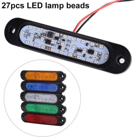 4x 2 LED Marqueurs Latéraux Voiture Camion Remorque Caravane 12V 24V Rouge 4x 2 LED Marqueurs Latéraux Voiture Camion Remorque Caravane 12V 24V Rouge