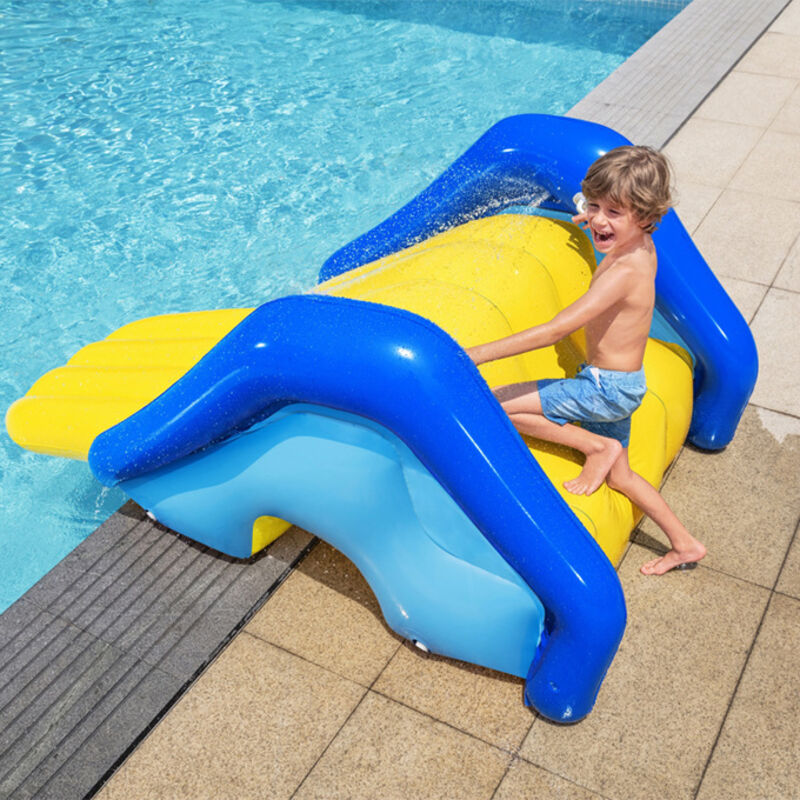 Tobogán Inflable Para Piscina De 183x83x84 Cm, PVC Resistente, Con Superficie Antideslizante Y Válvula De Inflado Rápido