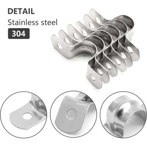Organiza Tus Cables Y Tuberías: Pack De 5 P Clips De Acero Chapado En Zinc (todos Los Tamaños) - SplitCharge