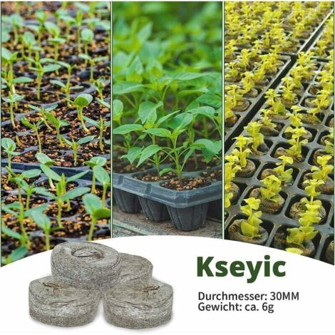 Semillas Batlle Jiffy 005357: Vasetti Rotondi Di Torba Compressa Per Semina (Diametro 6 Cm) - 100% Naturali