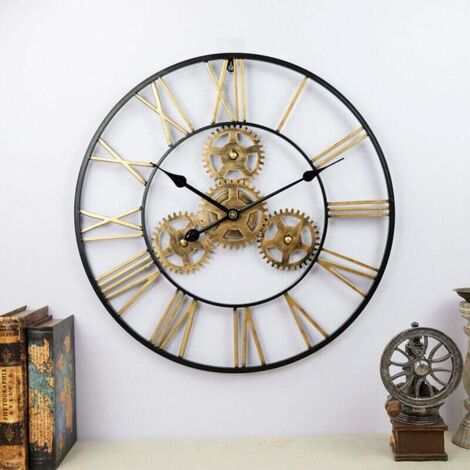 Horloge Murale Vintage INDUCTA Industriel Suisse - Années 60, à Restaurer