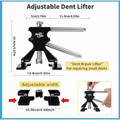 Kit De Débosselage Pour Réparer Soi-même Les Bosses De Voiture Sans Peinture, Outil De Traction