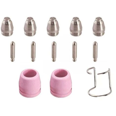 Kit De 24 Consommables Torche Plasma PT60 IPT60 - Électrodes, Buses, Bouclier Pour JASIC PRO CUT 45