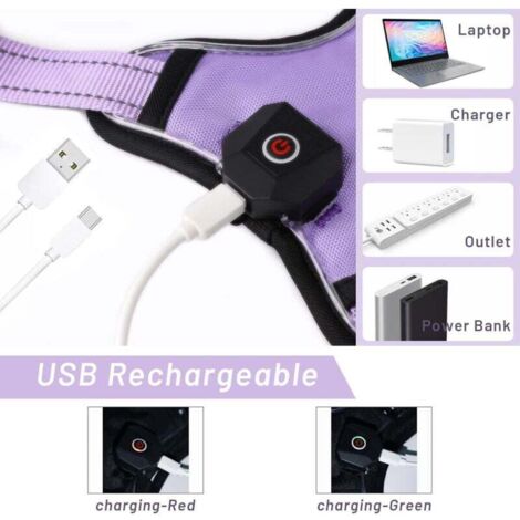 Cartable à LED clignotante, 8 réflecteurs LED, réflecteurs de lumière de sécurité, cartable, 3 modes d'éclairage, étanche, sécurité, réflecteur, remorque pour sac à dos, course, randonnée, jogging