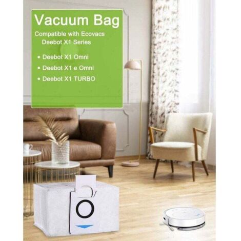 Deebot T30 Pro Omni Sacs à Poussière YanBan - Lot De 6 Pour Robots Ecovacs Deebot T8 Sac A Poussiere Ecovacs Deebot T30 Omni Deebot T30 Pro Omni Sacs à Poussière YanBan - Lot De 6 Pour Robots Ecovacs Deebot T8 Sac A Poussiere Ecovacs Deebot T30 Omni