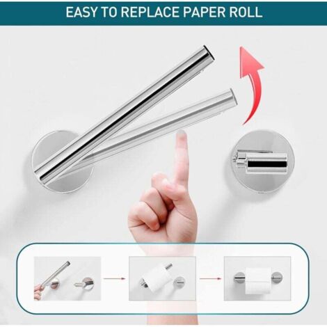 BROFJÄRDEN porte-papier hygiénique, effet chromé - CA
