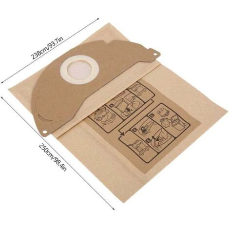 Acheter Sacs d'aspirateur de remplacement, 10 pièces, pour Karcher A2000 A2003 A2004 A2014 A2024 A2054 A2064 A2074 S2500 WD2200 2210 2240