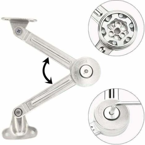 2 X Supports De Charnière Ascenseur Pour Porte De Placard, En Alu