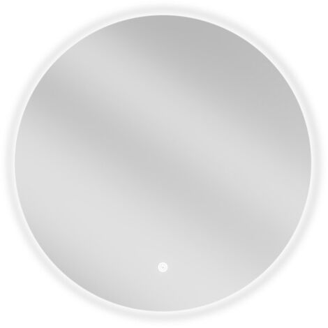 GETZ Specchio Tondo da Parete Bagno con Illuminazione LED con Sensore Tattile, Specchio da Trucco Intelligente con Luce a LED con 2 Colori Chiari, IP44 Impermeabile, Struttura in Metallo