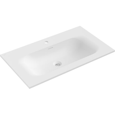 Mexen Vela lavandino incassato nel piano 81 x 46,5 cm, bianco opaco - 25238001 (1/3)