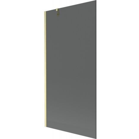 Paratia vasca Mexen Next a 1 anta 90 x 150 cm, grafite, oro spazzolato - 895-090-000-00-40-55