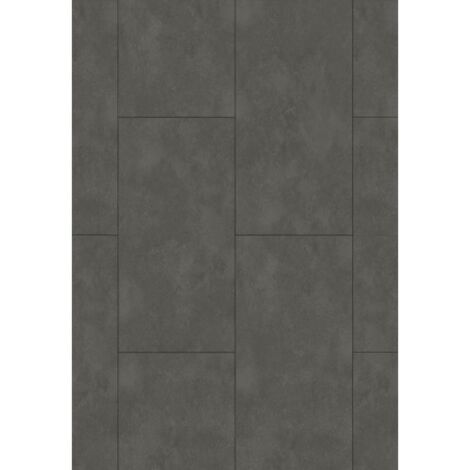 Mexen Steel Black campione di pannelli in vinile 610 x 305 mm SPC 6,5 mm, sottostrato IXPE 1,5 mm, 4 V-Fuga, Pietra - F1148-S