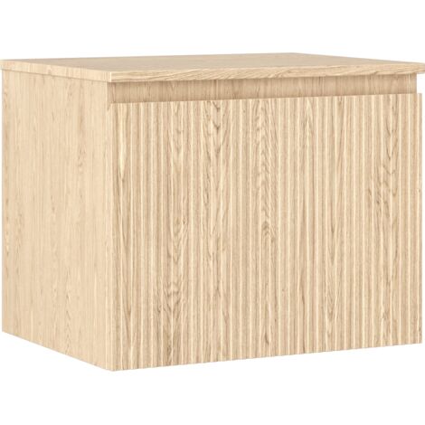 Mexen Rivel mobile bagno sottolavabo 60 cm con piano, 1 cassetto, scanalato, rovere - 91A20-06047-1-BFC81 (1/5)