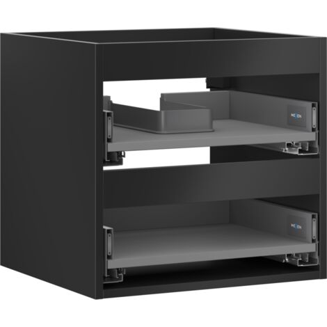 Mexen Box-A corpo del mobile sottolavabo 50 cm, 2 cassetti, nero opaco - 91AX0-0500-470-2-71 (1/5)