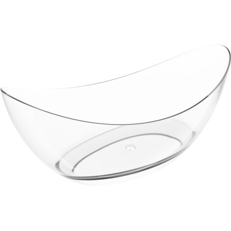 Mexen Vea chiara vasca da bagno indipendente trasparente 180 x 80 cm, tappo cromato - 58091808008 (1/5)