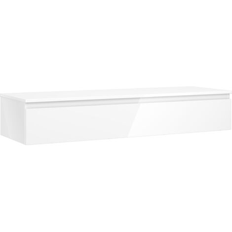 Mexen Orio mobile da bagno sottolavabo 140 cm con piano, 1 cassetto, bianco lucido - 91A10-14023-1-BFC00 (1/5)