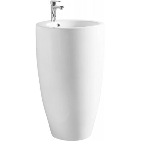 Mexen Alona lavabo a colonna 50 x 50 cm, bianco - 26094800