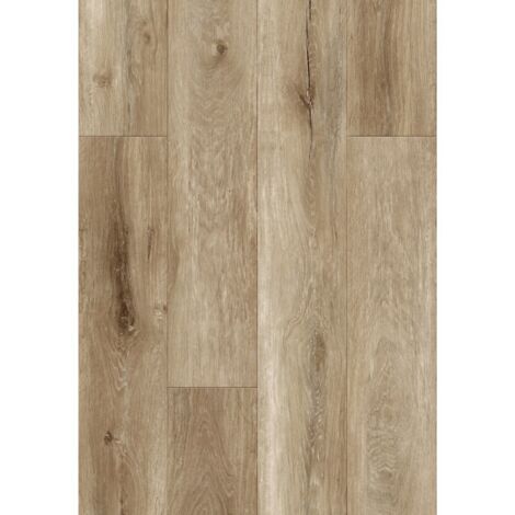 Mexen Long Creek campione di pannelli in vinile 1240 x 182 mm SPC 6,5 mm, sottofondo IXPE 1,5 mm, 4 V-Fuga, Rovere - F1050-S