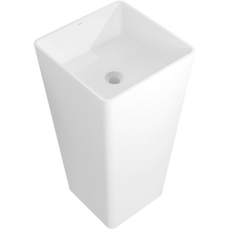 Mexen Adora lavabo freestanding in conglomerato 45 x 45 cm, bianco opaco - 26564500 (1/5)