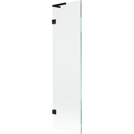 Mexen Lunar L parete per vasca 1-anta 50 x 150 cm, trasparente, nero - 897L-050-000-70-00