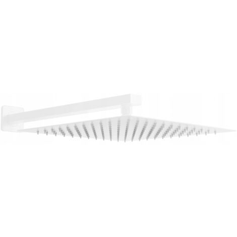 Mexen Slim soffione doccia 30 x 30 cm con braccio doccia, bianco - 79130112-20