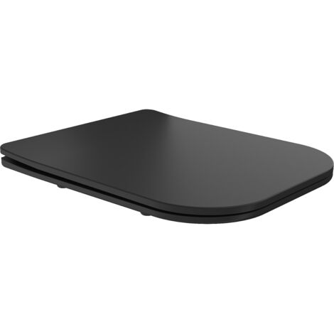 Mexen Teo tavoletta a chiusura rallentata slim, duroplast, nero opaco - 39060185