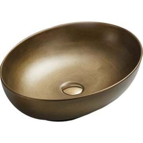 Mexen Iko lavabo da appoggio 52 x 39 cm, oro antico - 22245253