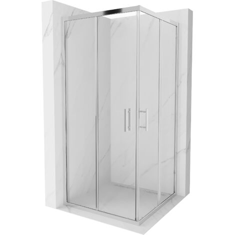 Mexen Rio cabina doccia quadrata 90 x 90 cm, trasparente, cromo - 860-090-090-01-00