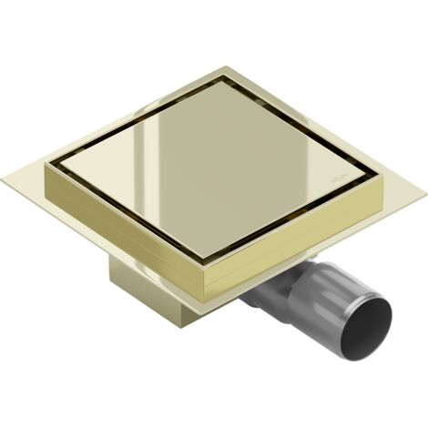 Mexen Flat-Q M13 scarico da pavimento quadrato 12 x 12 cm, dorato - 1510012