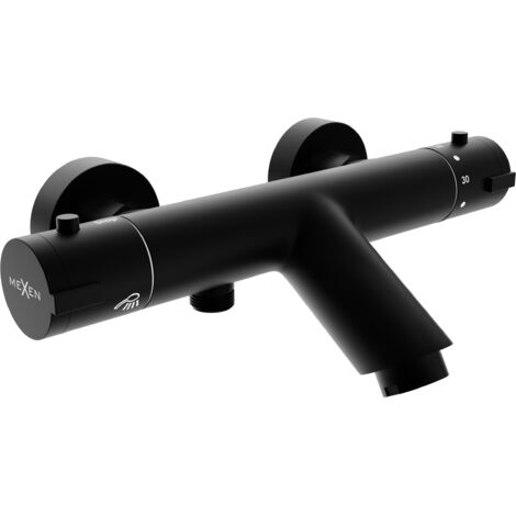 Mexen Kai rubinetto per vasca termostatico, nero - 77300-70