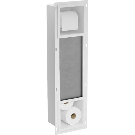 Mexen X-Wall-BP supporto per carta igienica con dispenser, bianco - 1924