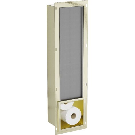 Mexen X-Wall-B porta rotolo per carta igienica, oro spazzolato - 1955