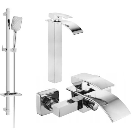Mexen Aries DQ62 set da bagno, cromo - 744813DQ62-00
