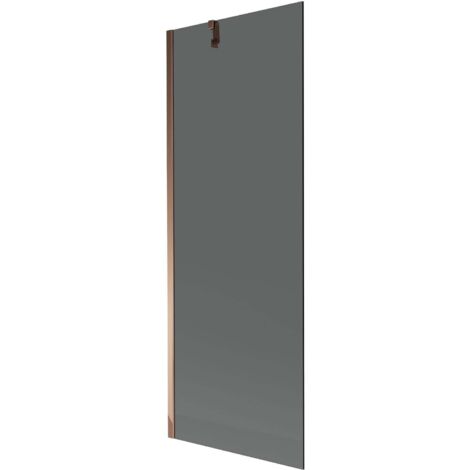 Mexen Next paravento da bagno 1-anta 70 x 150 cm, grafite, oro rosa - 895-070-000-00-40-60