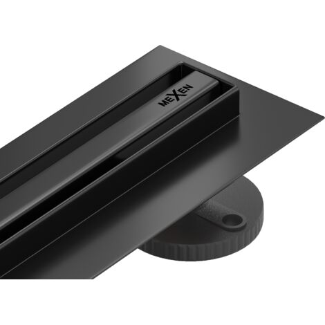 Mexen Flat 360° Slim scarico lineare girevole 140 cm, nero - 1741140