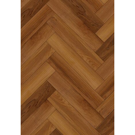 Mexen Lubbock pannelli vinilici a spina di pesce 635 x 127 mm SPC 6,5 mm, sottostrato IPEX 1,5 mm, 4 V-Fuga, Teak - F1186-0635-