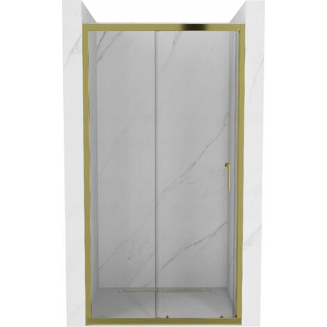 Mexen Apia porte doccia scorrevoli 110 cm, trasparente, dorato - 845-110-000-50-00