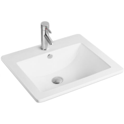 Mexen Lora lavabo da incasso 53 x 46 cm, bianco - 25365300