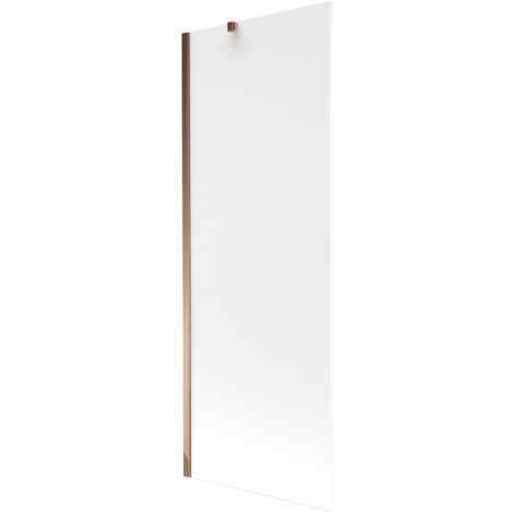Mexen Next paratia per vasca da bagno a 1 anta 70 x 150 cm, sabbiatura, oro rosa - 895-070-000-00-30-60