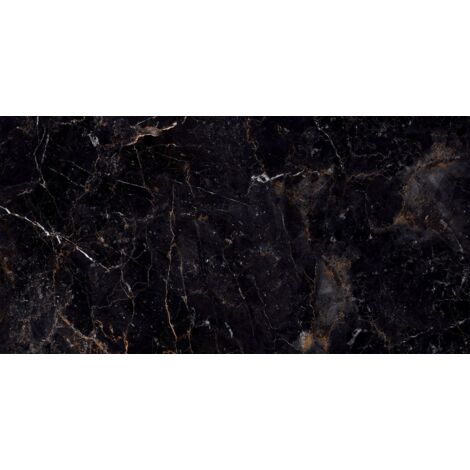 Mexen Champion Nero campione di gres smaltato rettificato G1, piastrella per pavimenti e pareti 120 x 60 cm, alta lucentezza - T